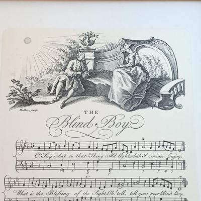 LOT 129: Set of (6) Framed Sheet Music Reproductions