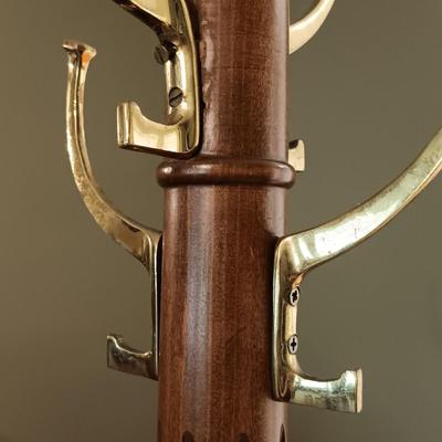 LOT 130: Vintage Coat and Hat Rack