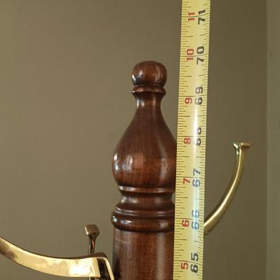 LOT 130: Vintage Coat and Hat Rack