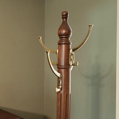 LOT 130: Vintage Coat and Hat Rack