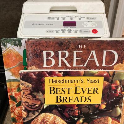 LOT 207: Hitachi Bread Making Machine HB-B101 with Collection of Cook Books
