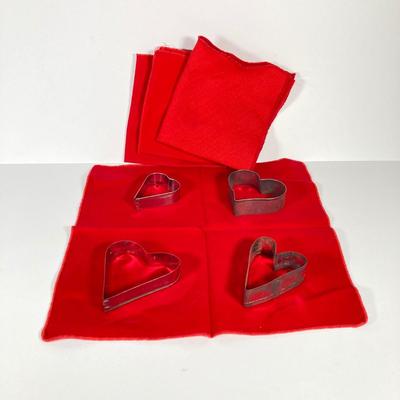 LOT 208: Sweet Ephemera Collection - Cards from Germany / USA with Heart Shaped Cookie Cutters and More