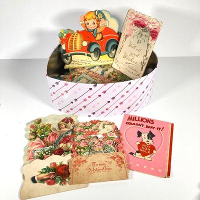 LOT 208: Sweet Ephemera Collection - Cards from Germany / USA with Heart Shaped Cookie Cutters and More