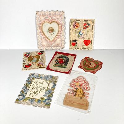 LOT 208: Sweet Ephemera Collection - Cards from Germany / USA with Heart Shaped Cookie Cutters and More