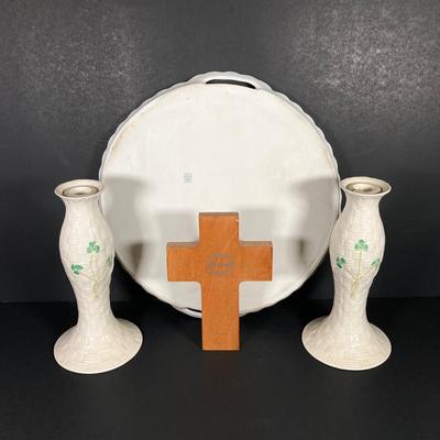 LOT 209: Irish Themed Collection - Belleek, Victoria Austria and More