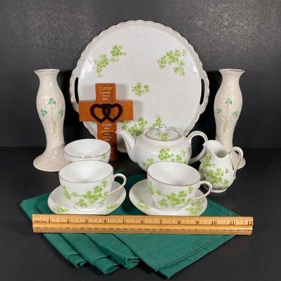 LOT 209: Irish Themed Collection - Belleek, Victoria Austria and More