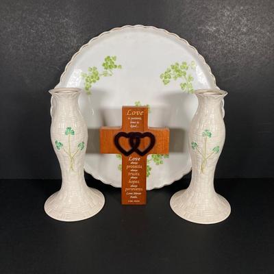 LOT 209: Irish Themed Collection - Belleek, Victoria Austria and More