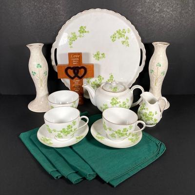 LOT 209: Irish Themed Collection - Belleek, Victoria Austria and More
