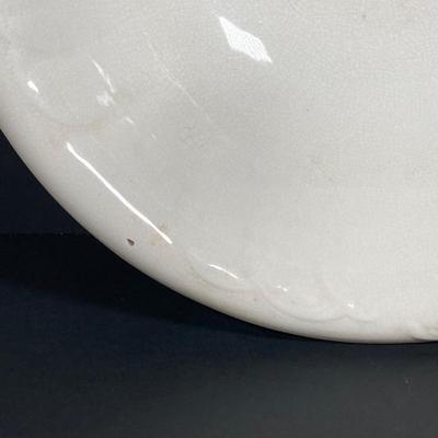 LOT 211: Vintage D.E. McNicol East Liverpool, O. Pitcher Wash Basin Set with Johnson Bros England Royal Ironstone China Chamber Pot