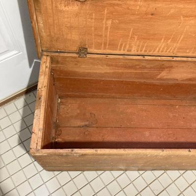 LOT 213: Vintage Primative Wooden Bowl, Collection of Baskets and Wooden Storage Box