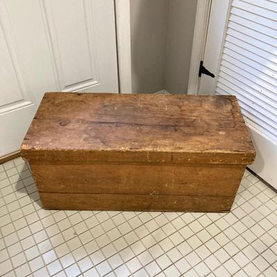 LOT 213: Vintage Primative Wooden Bowl, Collection of Baskets and Wooden Storage Box