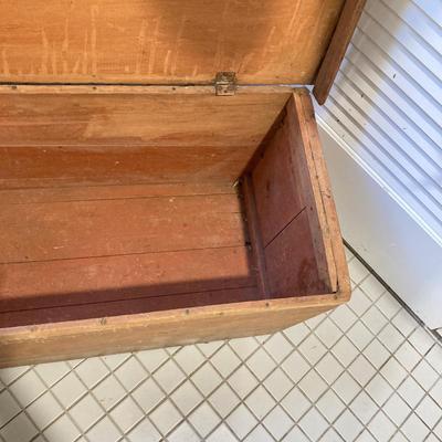 LOT 213: Vintage Primative Wooden Bowl, Collection of Baskets and Wooden Storage Box