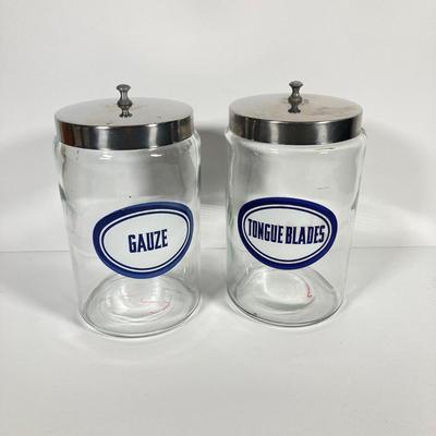 LOT 214: Collection of Vintage Glasco Containers with Enamel Measuring Cup