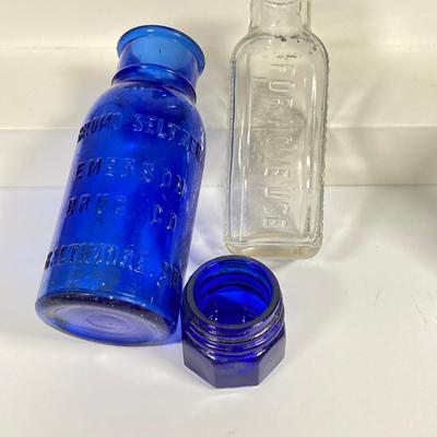 LOT 215: Collection of Vintage / Antique Glass Bottles