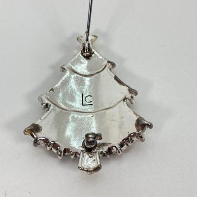 LOT 216: Collection of Vintage Brooches / Pins with Glass Trinket Dish