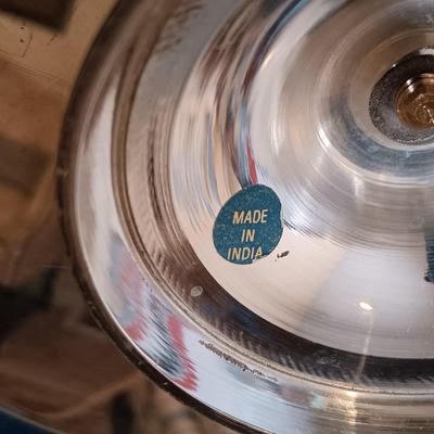 LOT 218: Dresden Floral Plate, Princess House Glass Cake Plate, Pyrex Pie Dishes & More