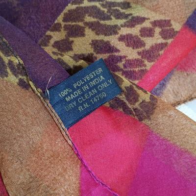 LOT 222: Olinala Lacquered Wood Tray, Serizawa Japanese Wrapping Cloth & Fashion Scarves