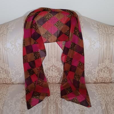 LOT 222: Olinala Lacquered Wood Tray, Serizawa Japanese Wrapping Cloth & Fashion Scarves