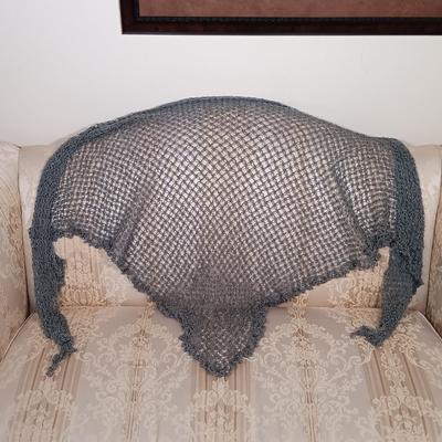 LOT 222: Olinala Lacquered Wood Tray, Serizawa Japanese Wrapping Cloth & Fashion Scarves