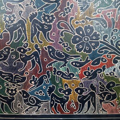 LOT 222: Olinala Lacquered Wood Tray, Serizawa Japanese Wrapping Cloth & Fashion Scarves