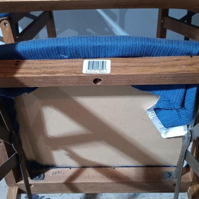 LOT 229: Set of (4) Stakmore Co. Folding Chairs with an Ames Brand Card Table