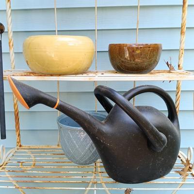 LOT 230: Garden Collection- York Pottery, Haeger Pottery, Vaserie Italian Terra Cotta & More