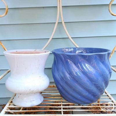 LOT 230: Garden Collection- York Pottery, Haeger Pottery, Vaserie Italian Terra Cotta & More