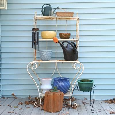 LOT 230: Garden Collection- York Pottery, Haeger Pottery, Vaserie Italian Terra Cotta & More