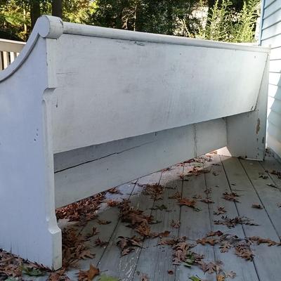 LOT 231: Outdoor Painted Wooden Porch Pew