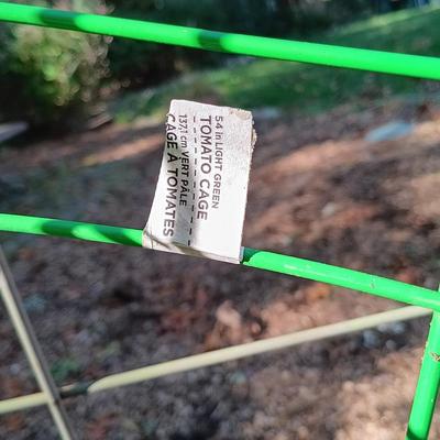 LOT 234: Garden Collection- Galvanized Metal Buckets, Enamel Bucket, Metal Plant Stand, Tomato Cages & More