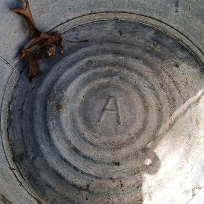 LOT 234: Garden Collection- Galvanized Metal Buckets, Enamel Bucket, Metal Plant Stand, Tomato Cages & More