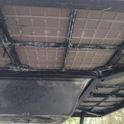 LOT 236: Metal and Tile Fire Pit