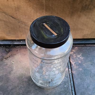 LOT 239: Leone Industries Commemorative Glass Jars & Micrin Oral Antiseptic Glass