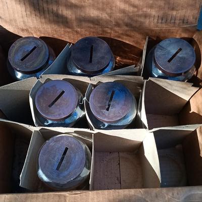 LOT 239: Leone Industries Commemorative Glass Jars & Micrin Oral Antiseptic Glass