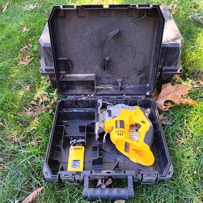 LOT 240: Dewalt DC011 Radio, DC330 Jig Saw, Craftsman Edge Trimmer & More
