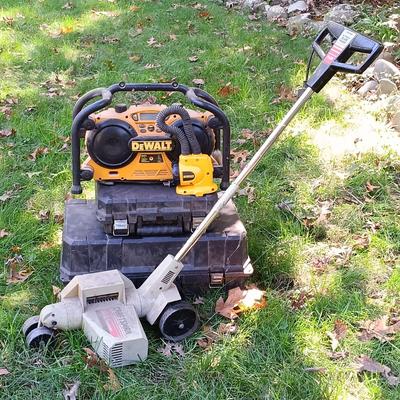 LOT 240: Dewalt DC011 Radio, DC330 Jig Saw, Craftsman Edge Trimmer & More