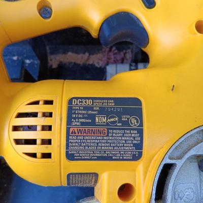 LOT 240: Dewalt DC011 Radio, DC330 Jig Saw, Craftsman Edge Trimmer & More