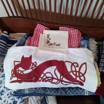 LOT 241: Large Collection of Linens