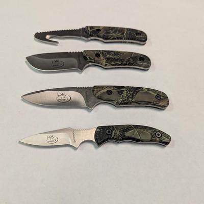 4 Piece Browning RMEF Rocky Mountain Elk Hunting Knife Set