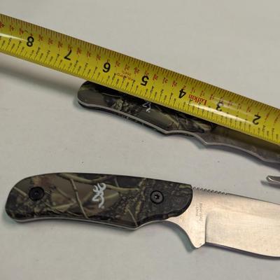 4 Piece Browning RMEF Rocky Mountain Elk Hunting Knife Set