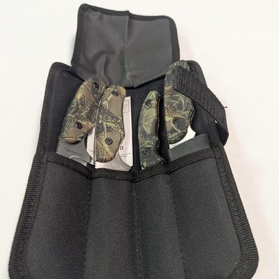 4 Piece Browning RMEF Rocky Mountain Elk Hunting Knife Set