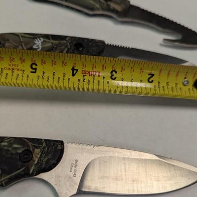 4 Piece Browning RMEF Rocky Mountain Elk Hunting Knife Set