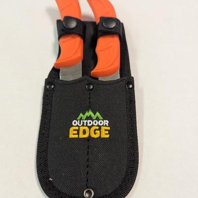 JaegerPair Dual-Blade Skinning & Gut Hook Pair w/ Sheath