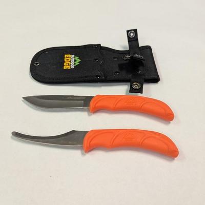 JaegerPair Dual-Blade Skinning & Gut Hook Pair w/ Sheath