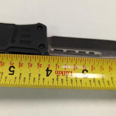 Double Action, Out-the-Front (OTF) D2 Normandy Knife w/ Glass Break
