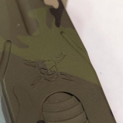 Double Action, Out-the-Front (OTF) M48 OPS Knife w/ Glass Break