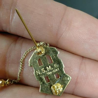 AAK Sorority 12kt GF with small pearls