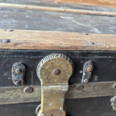 Antique steam trunk - crouch and Fitzgerald, pat date is May 4 1909