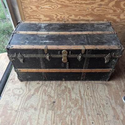 Antique steam trunk - crouch and Fitzgerald, pat date is May 4 1909