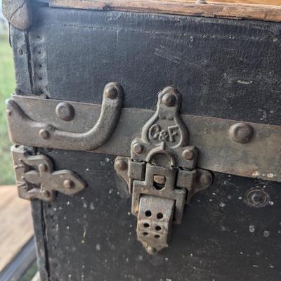 Antique steam trunk - crouch and Fitzgerald, pat date is May 4 1909